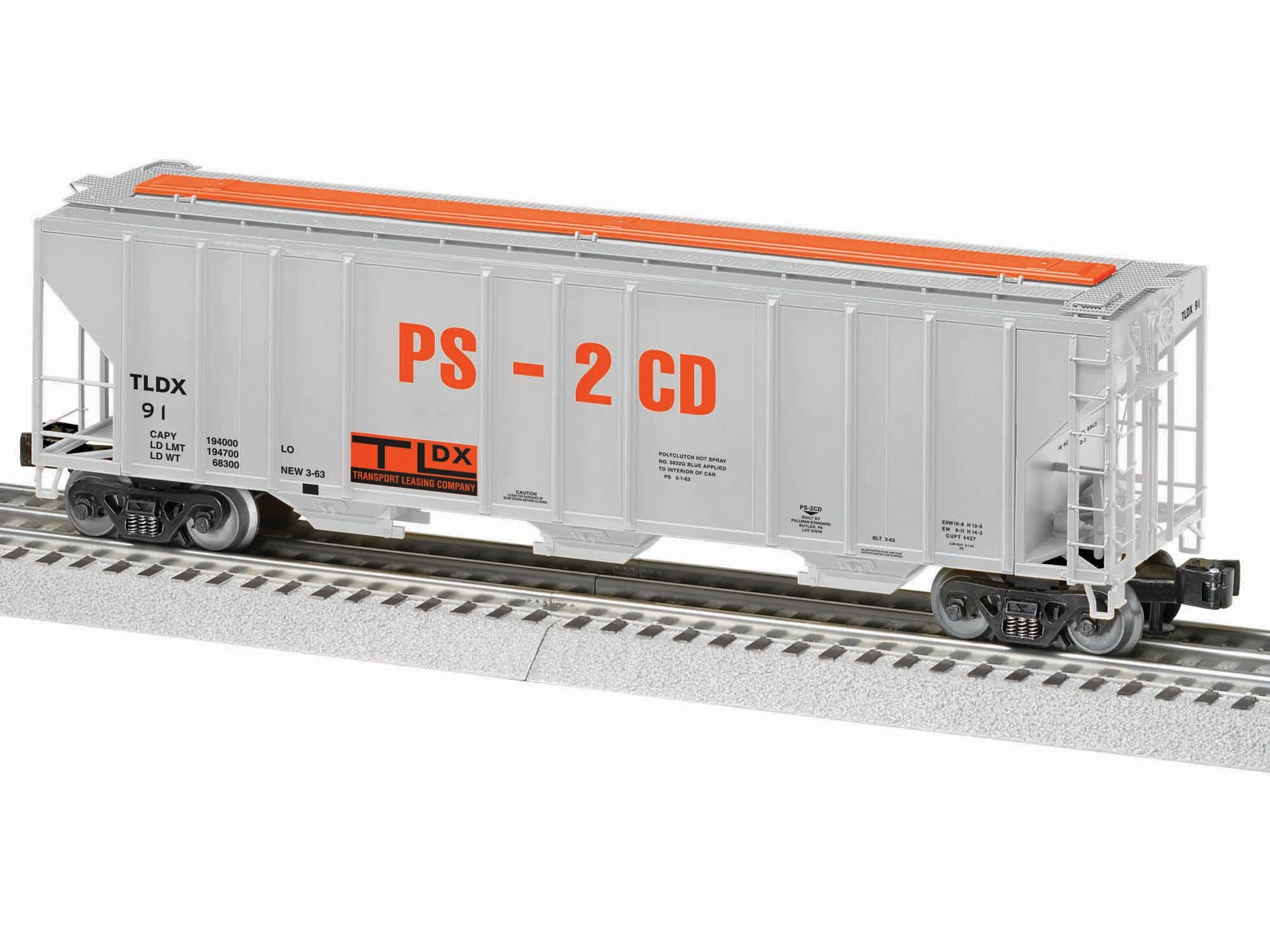 TLDX Demonstrator PS-2CD Covered Hopper